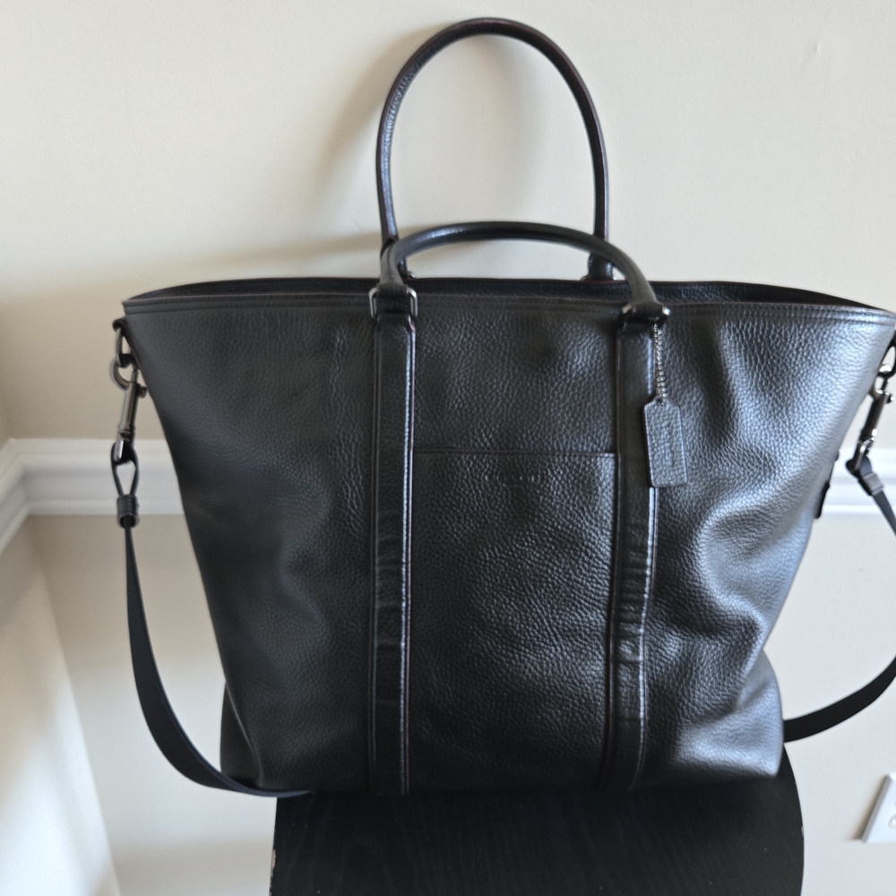 Coach Trekker Brown Pebble Leather Baby Bag